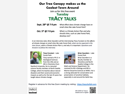 Tracy Furutani and Brian Saunders team up for two evening talks on Climate