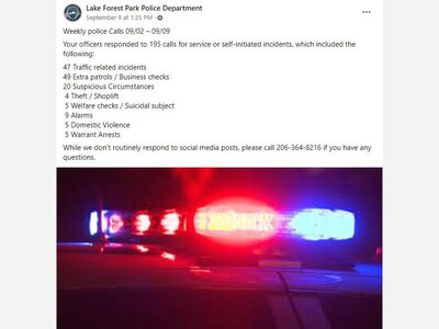 Weekly LFP Police Calls 9/2-9/9