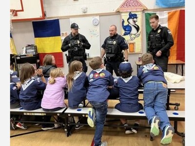 LFP Officers Visit Cub Scout Pack 850