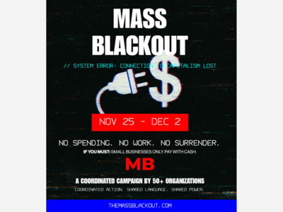 Coordinated Economic Shutdowns Planned Nov 25th-Dec 2nd