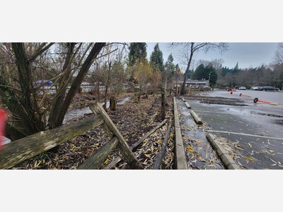 Recent Heavy Rains Batter Illegally Cleared Stream Bank