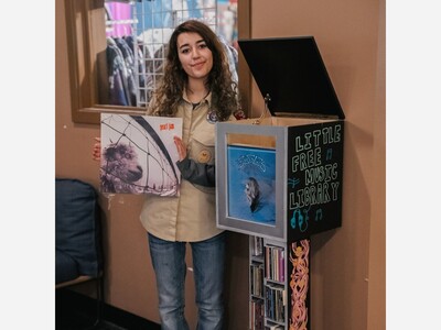 New Little Free Music Library For Third Place Commons Provided As Eagle Scout Project