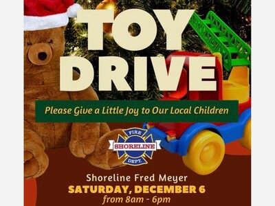 Shoreline Fire and YMCA Toy Drive