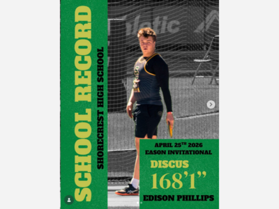 Shorecrest's Edison Phillips Breaks School Discus Record
