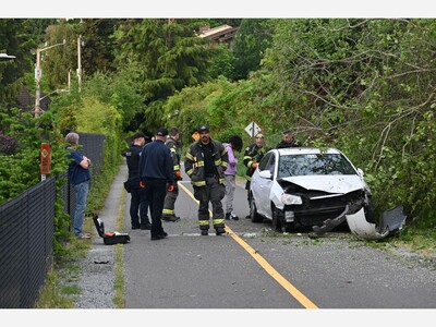 Underage Driver Careens On To Burke Gilman Trail In Stolen Car