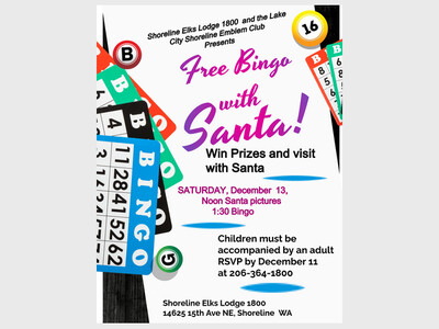 Pictures and bingo with Santa