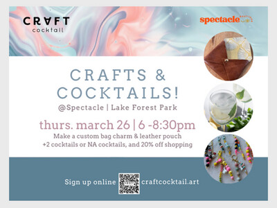 Create Bag Charms & Leather Pouches with Craft Cocktail
