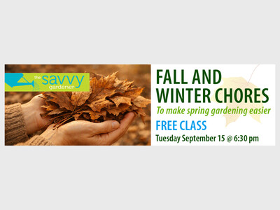 Free Fall Prep Gardening Class