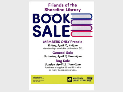 Friends of the Shoreline Library Book Sale